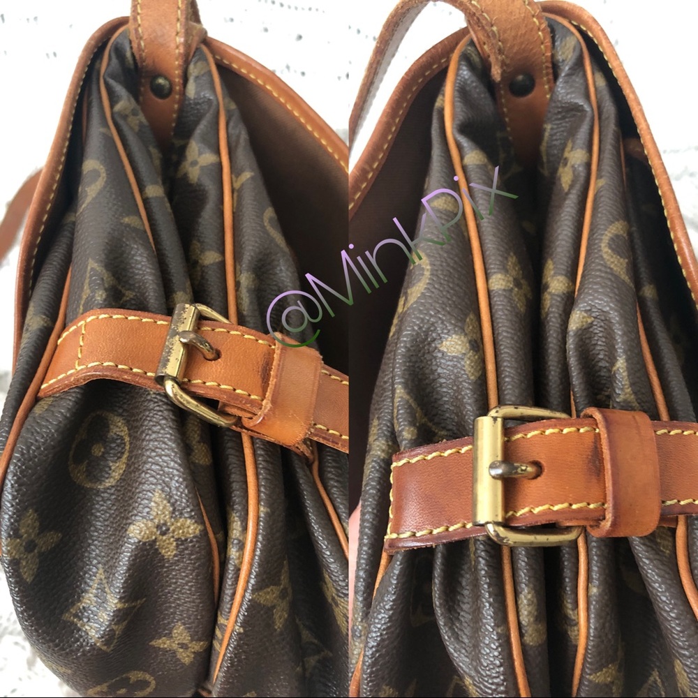 🎁 🎄🎄💯LOUIS VUITTON SAUMUR MM🎄🎄 🎁 - Picture 8 of 13